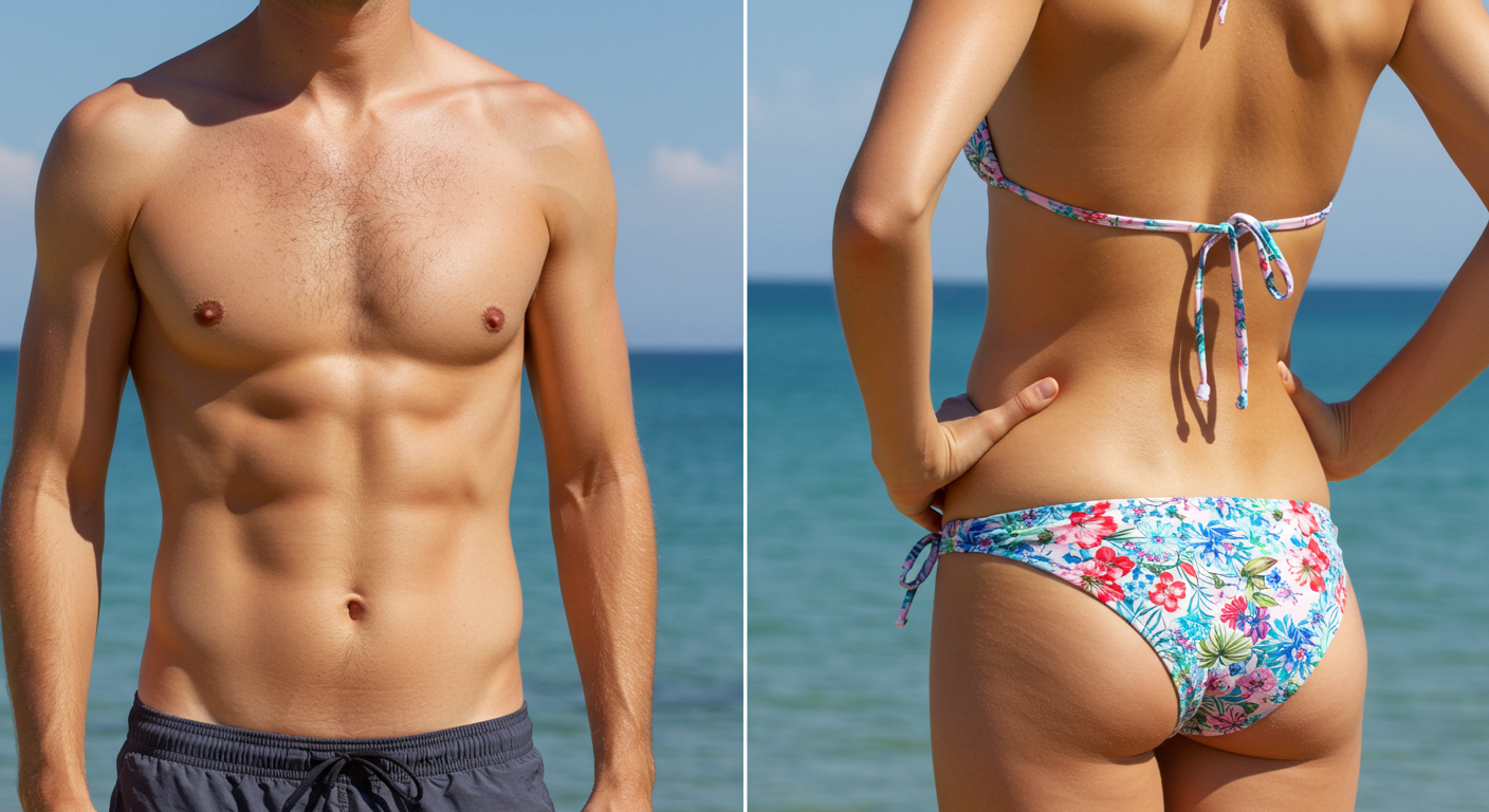 日焼け後の肌の保湿と鎮静のイメージ